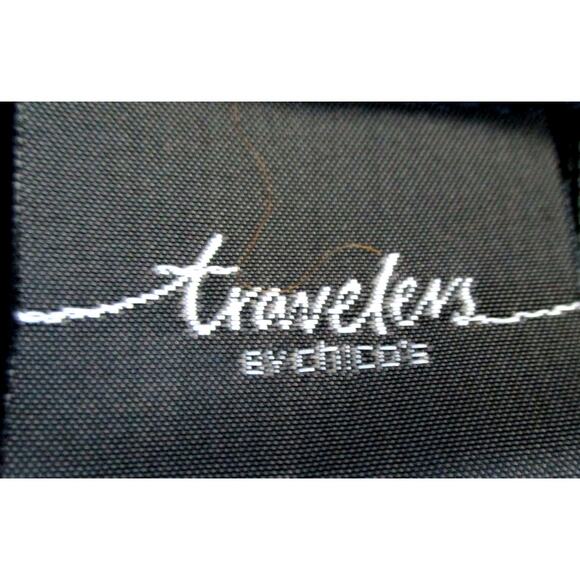 Travelers By Chico's Women's Blue Long Sleeve Stretch Gromet Neck Shirt Size S. - Picture 8 of 11